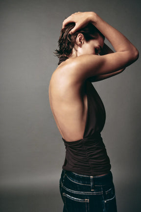 Drapiertes Neckholder-Top