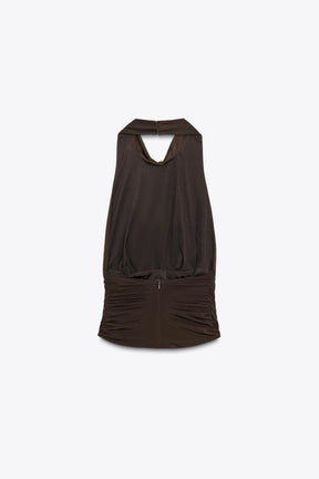 Drapiertes Neckholder-Top