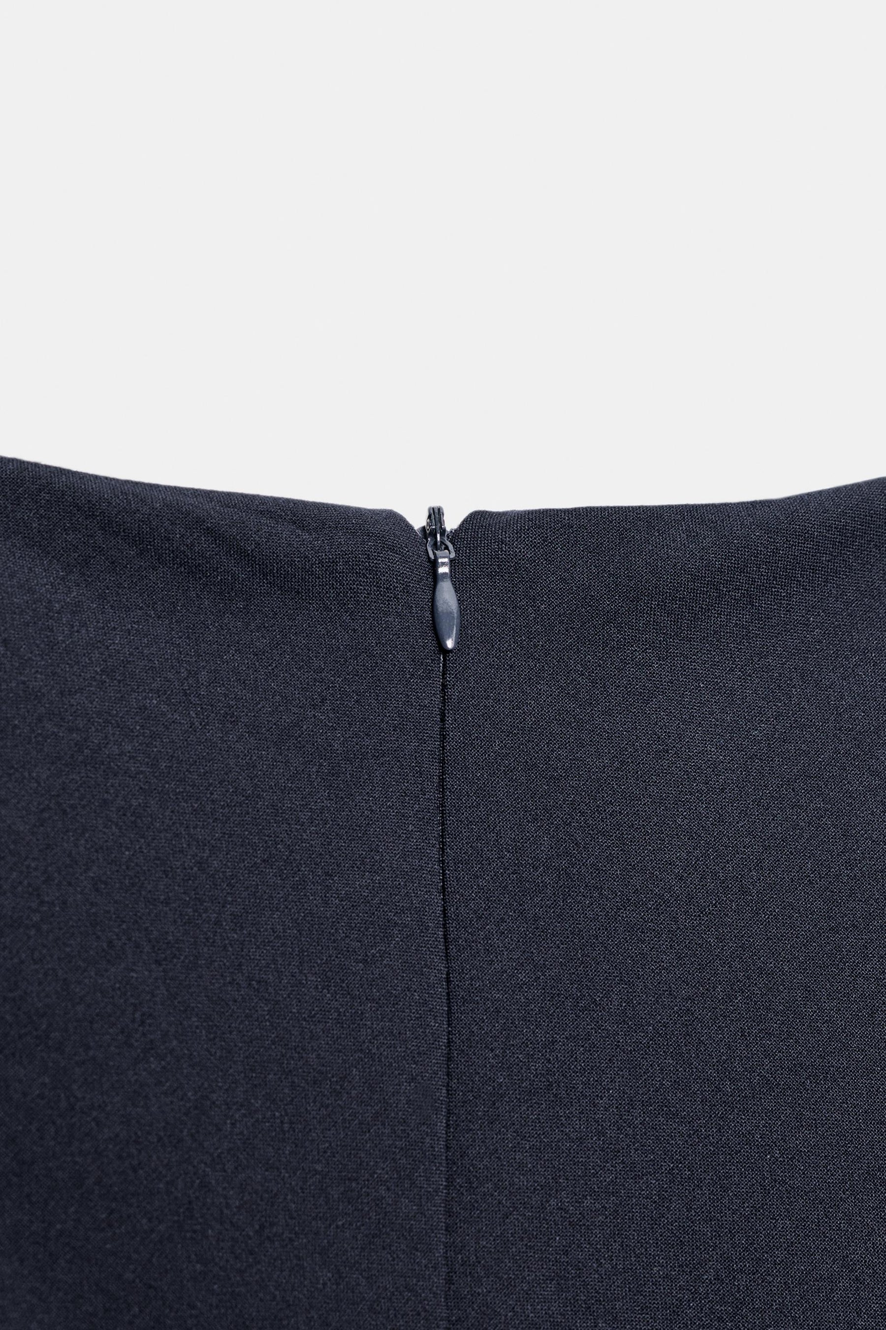 Asymmetric Studded Short Dress
