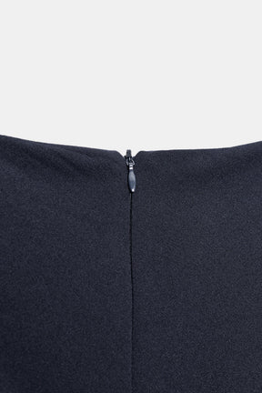 Asymmetric Studded Short Dress