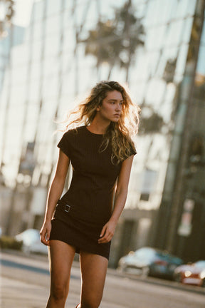 Belted Mini Dress