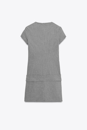 BELTED SHORT DRESS - Image 6
