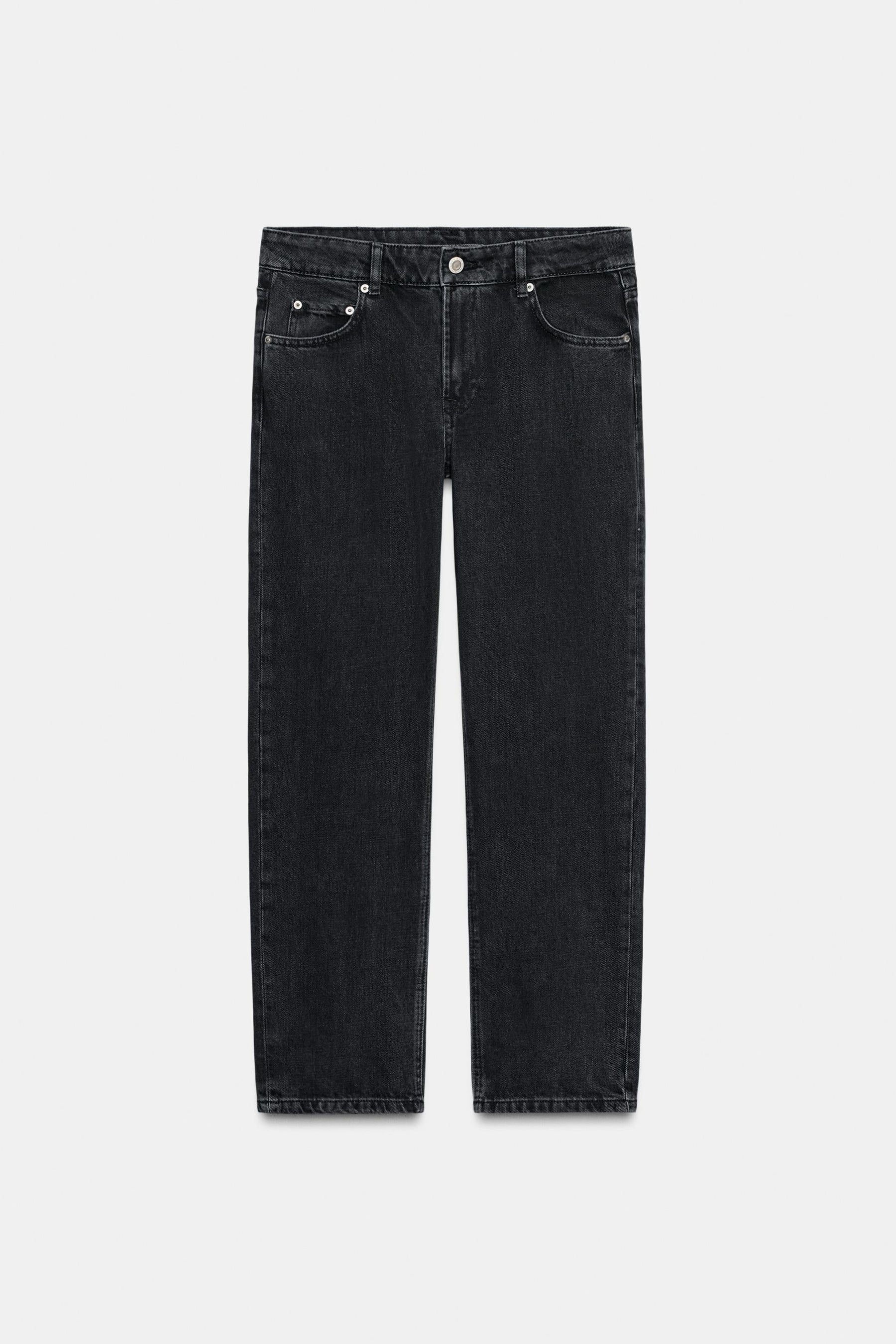 Zigarettenjeans mit mittelhohem Bund