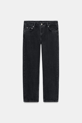 Zigarettenjeans mit mittelhohem Bund