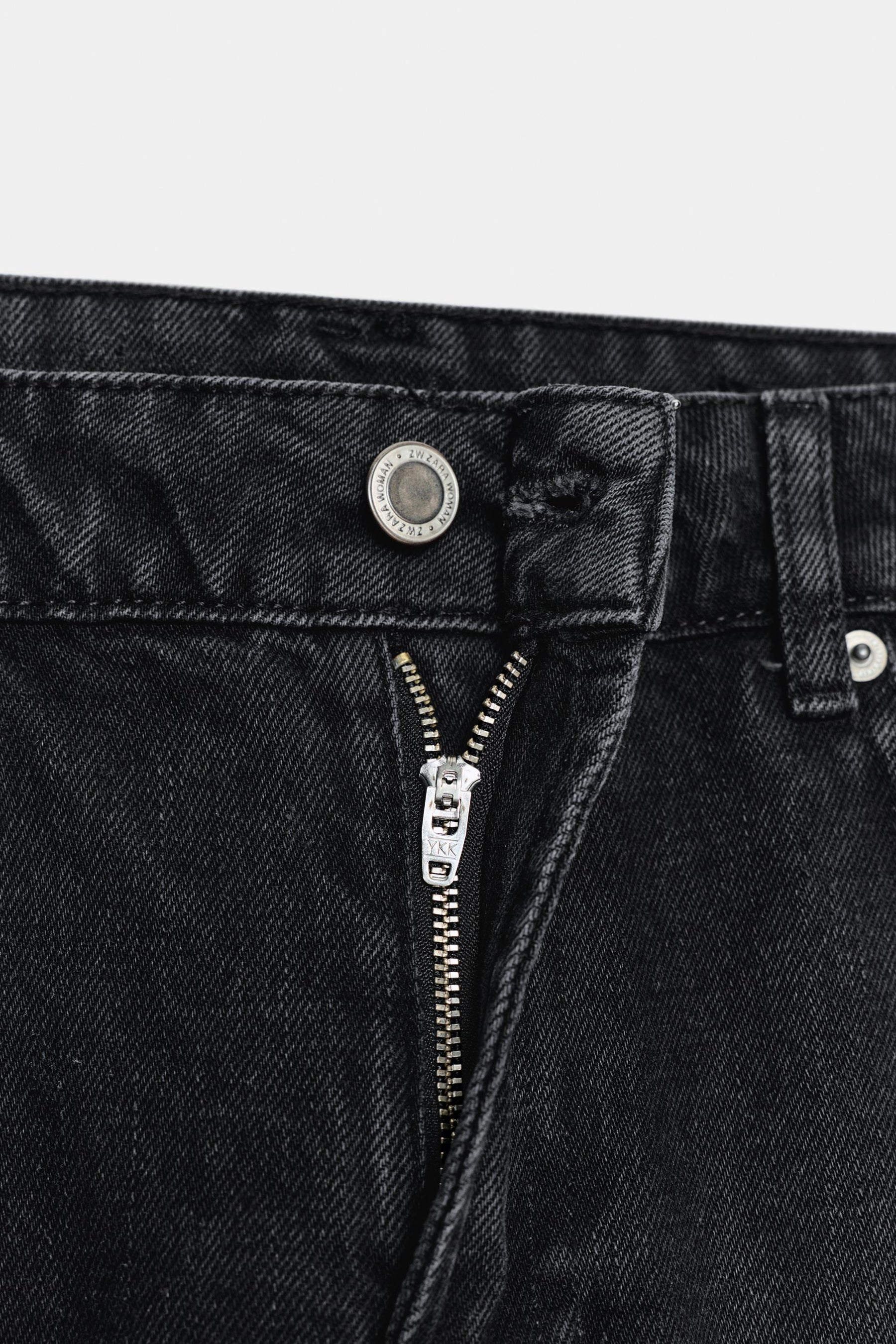Zigarettenjeans mit mittelhohem Bund