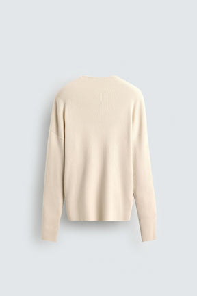TEXTURED RELAXED FIT SWEATER - Image 8