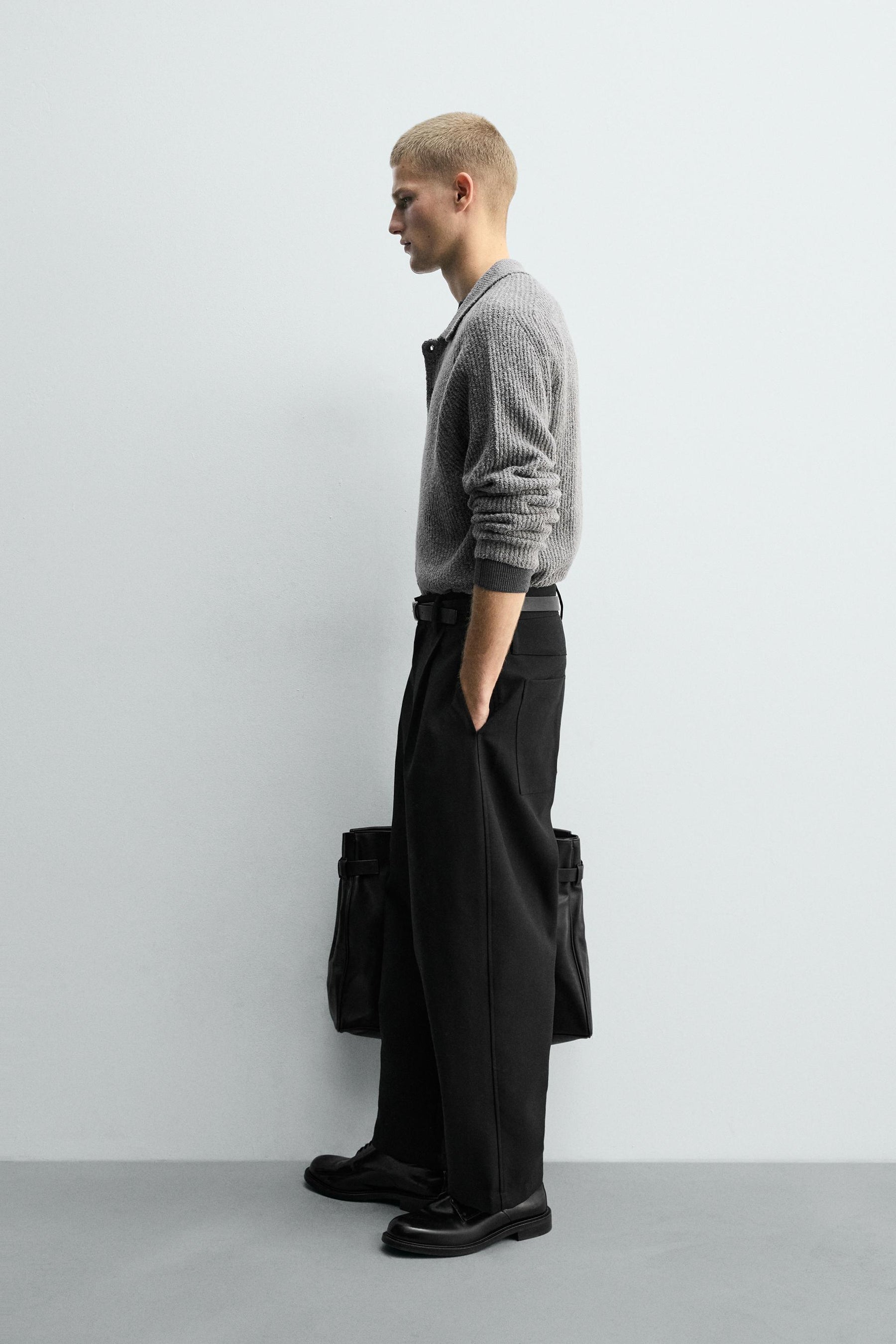 Textured Bouclé Polo