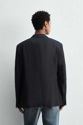 100% LINEN SUIT BLAZER - Image 3