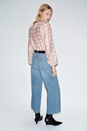 Wide Leg Cropped Jeans
