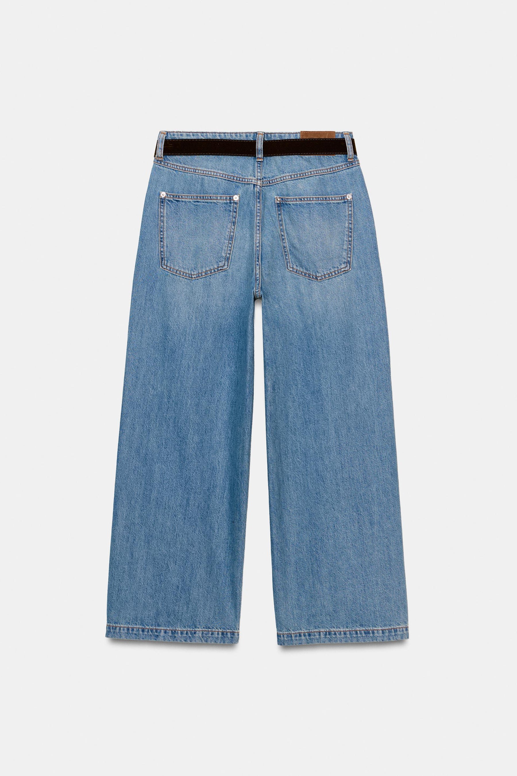 Wide Leg Cropped Jeans
