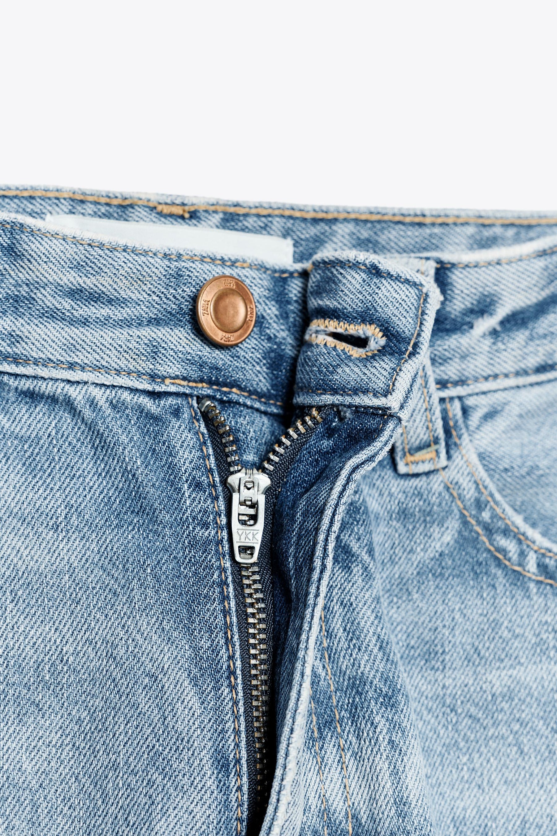 High-Waist Belted Mom Jeans