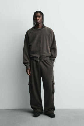 WASHED BOMBER JACKET - Image 1