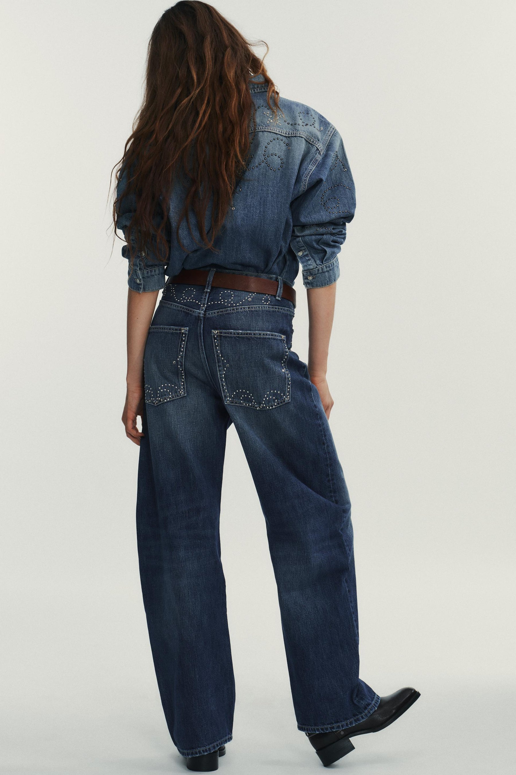 Metal Stud Jeans