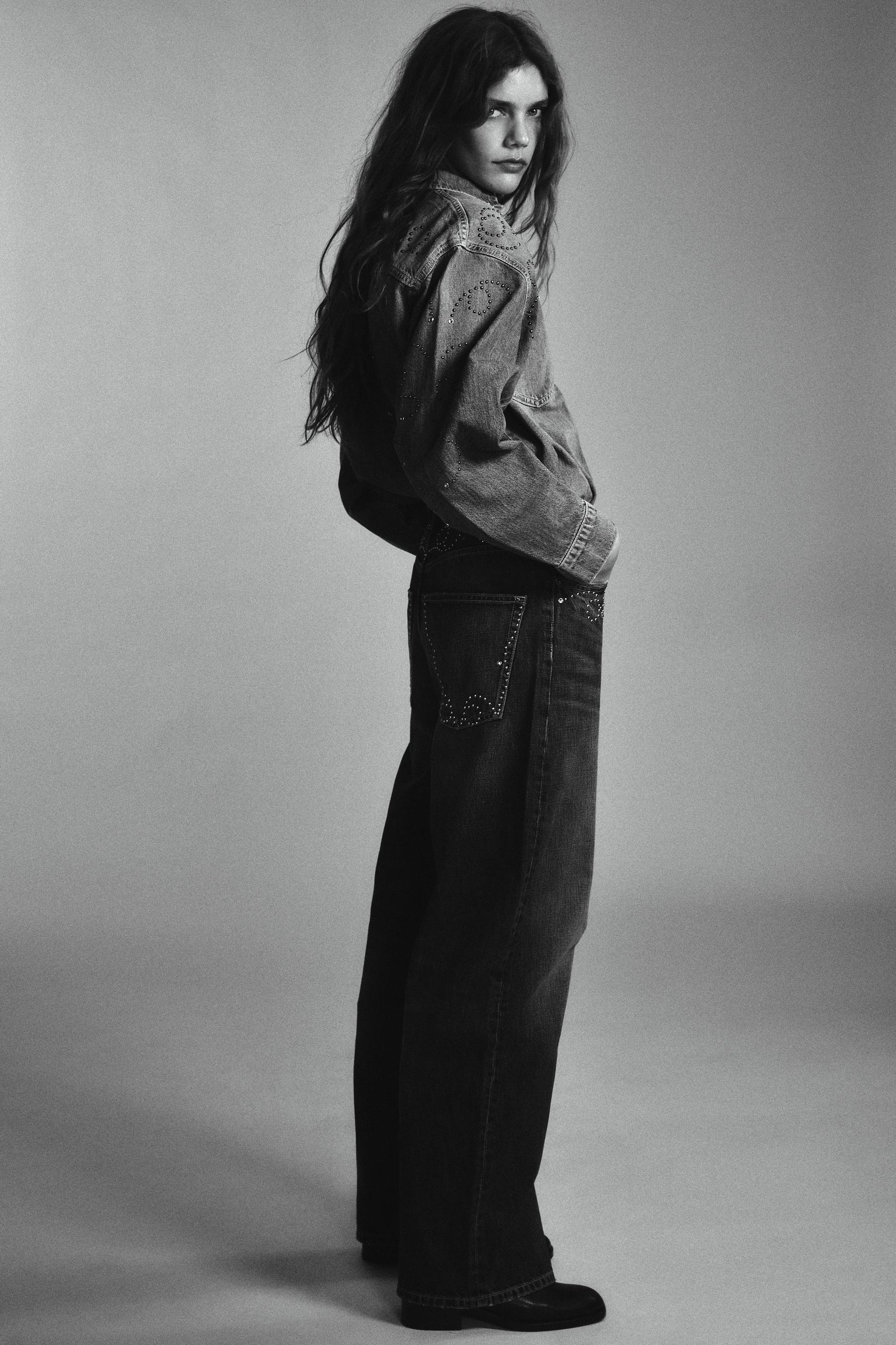 Metal Stud Jeans