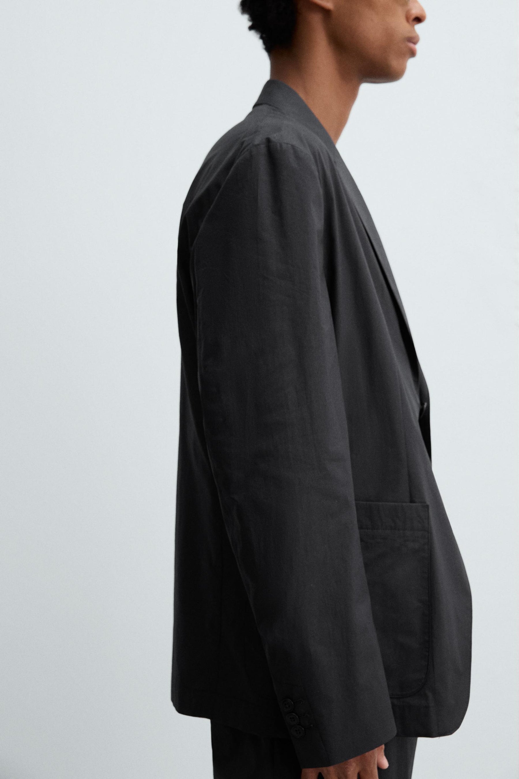 POPLIN SUIT BLAZER - Image 6