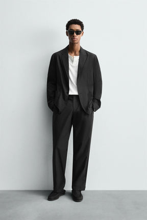 POPLIN SUIT BLAZER - Image 1