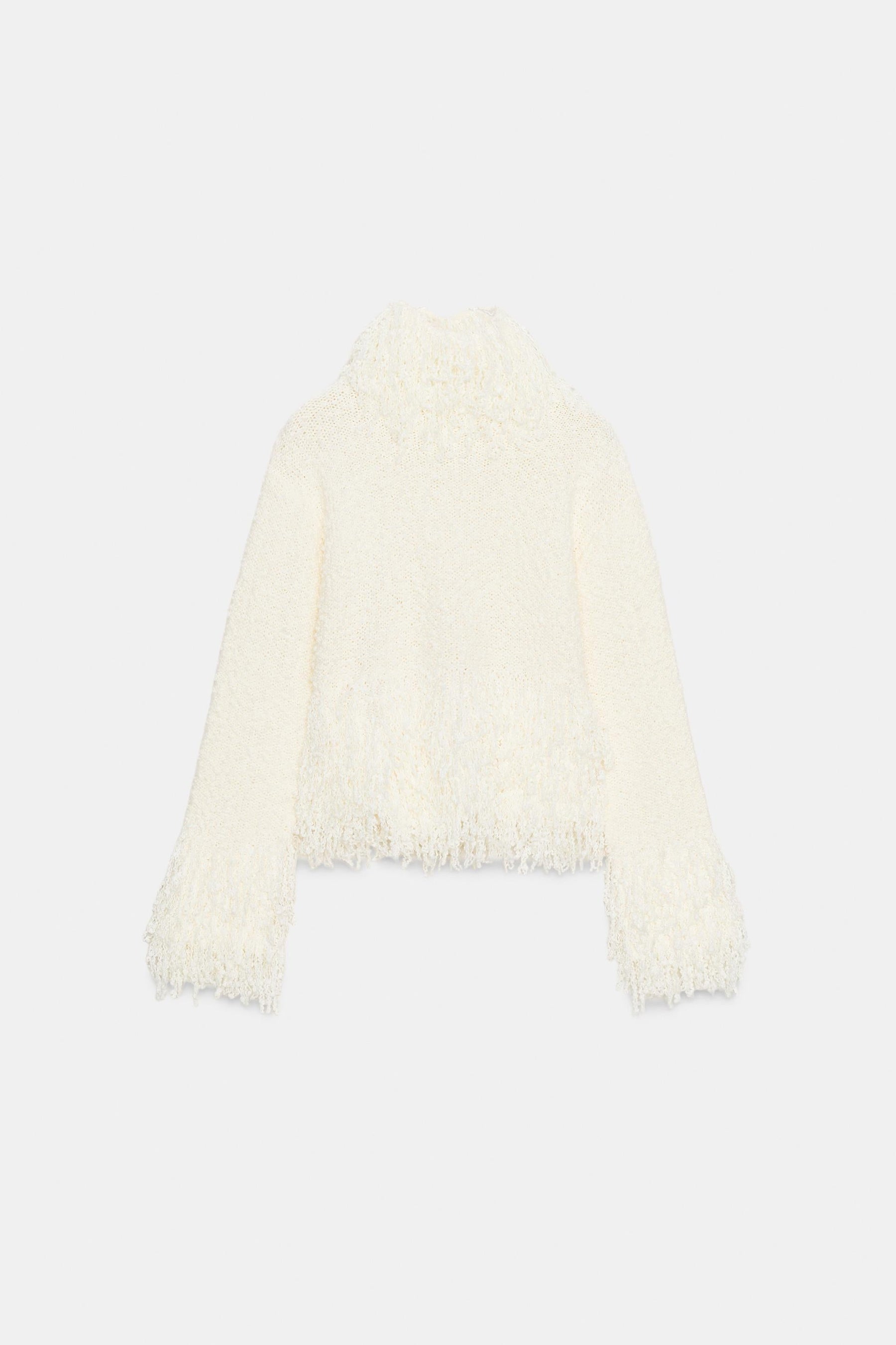FRINGED KNIT JUMPER