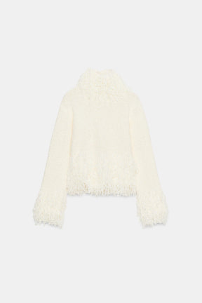 FRINGED KNIT JUMPER