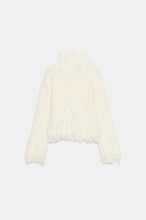 FRINGED KNIT JUMPER