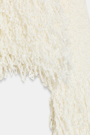 FRINGED KNIT JUMPER