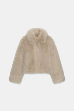 Kunstpelzjacke