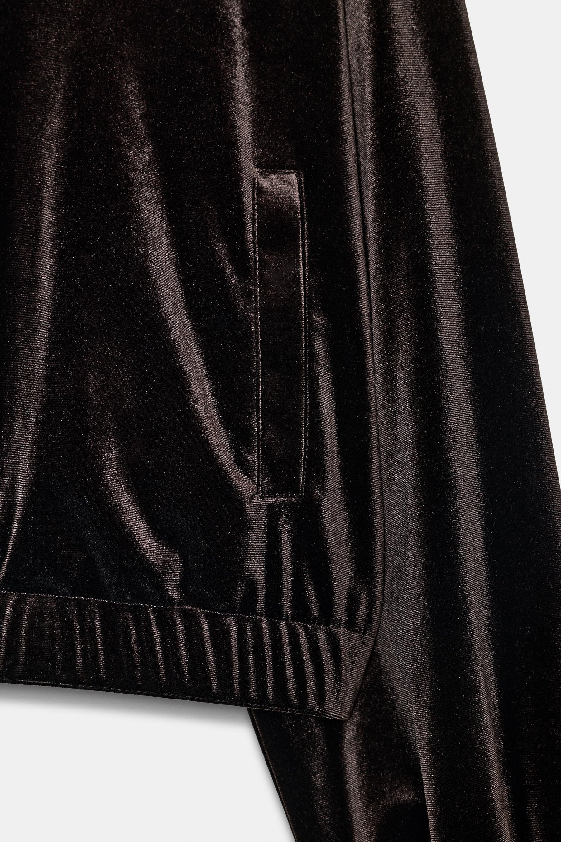 Samt-Hoodie-Jacke
