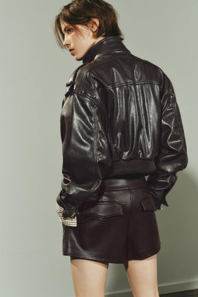 Kunstlederjacke