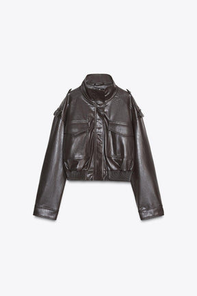 Kunstlederjacke