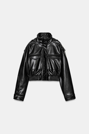 Kunstlederjacke mit