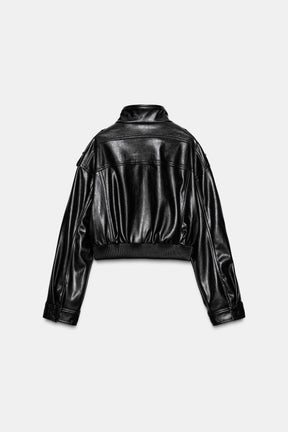 Kunstlederjacke mit