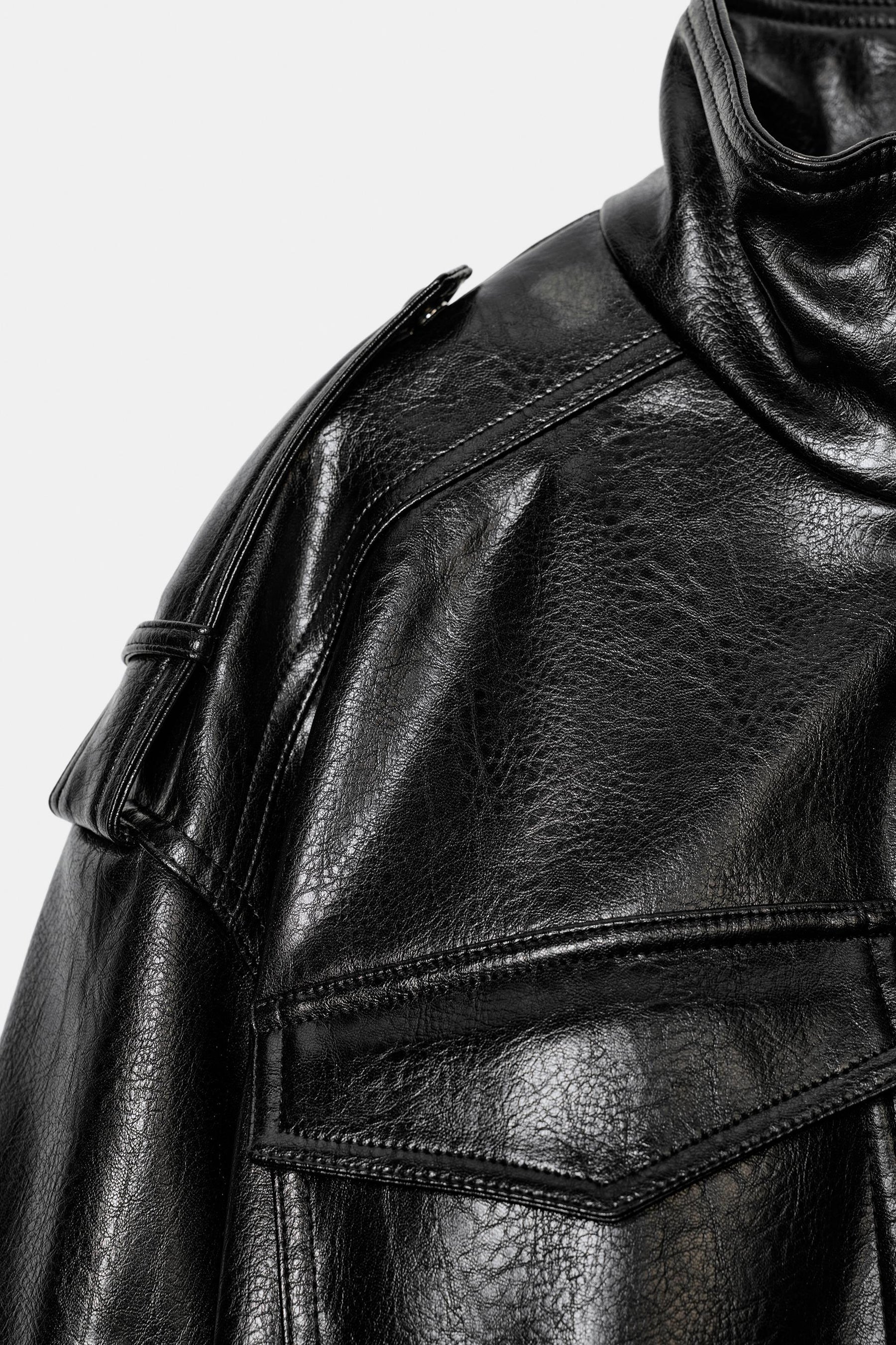 Kunstlederjacke mit