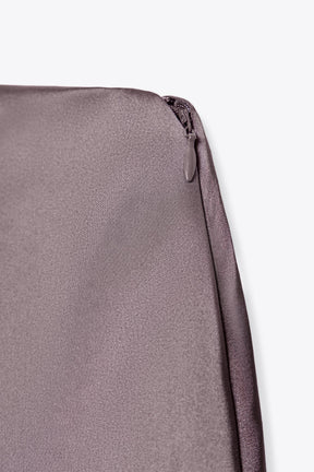 SATIN TOP WITH LACE