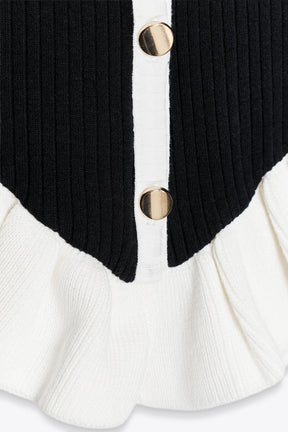 CONTRAST RUFFLE JACKET