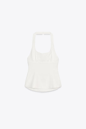HALTER TOP WITH BOWS
