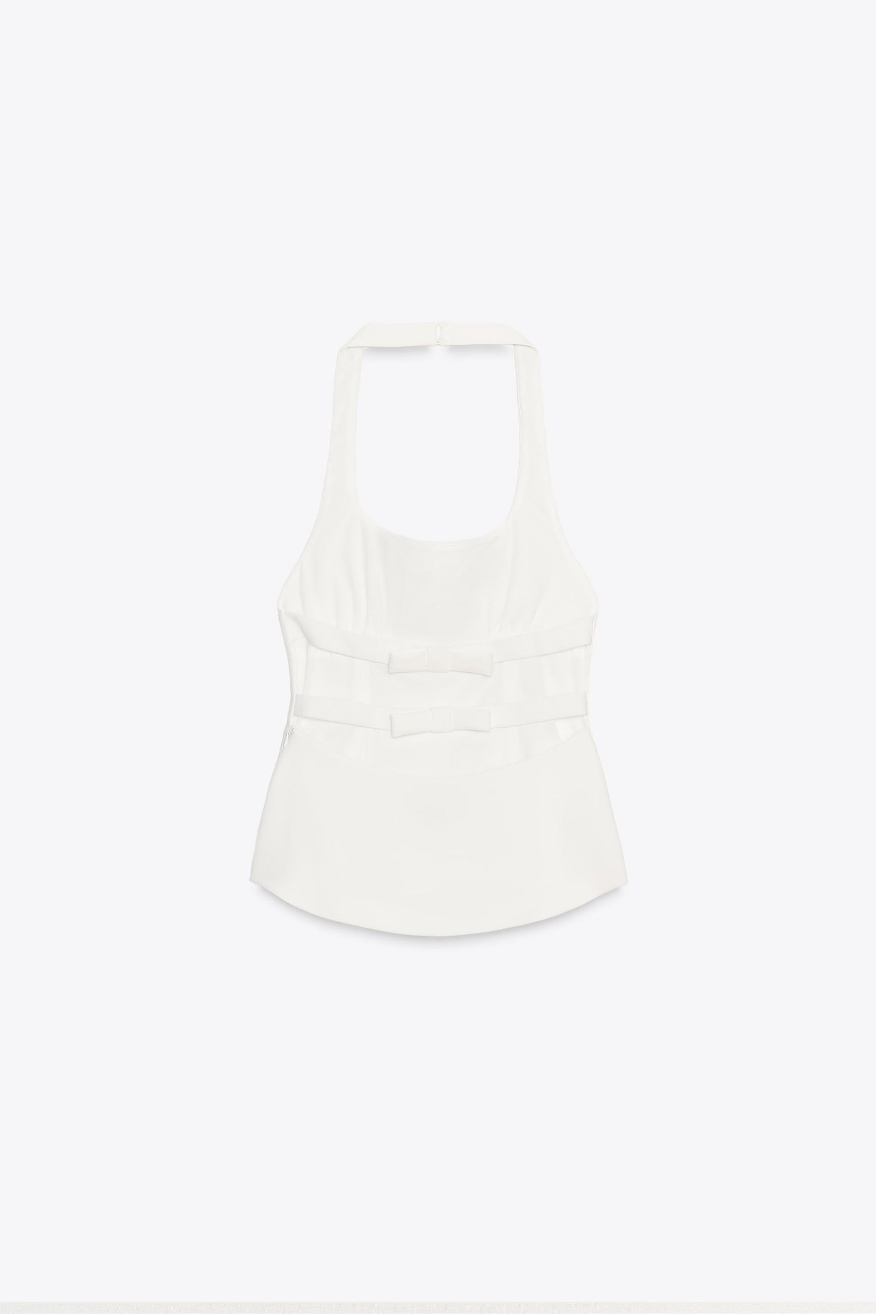 HALTER TOP WITH BOWS