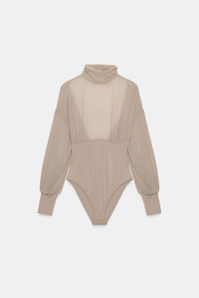 Georgette-Body mit Details