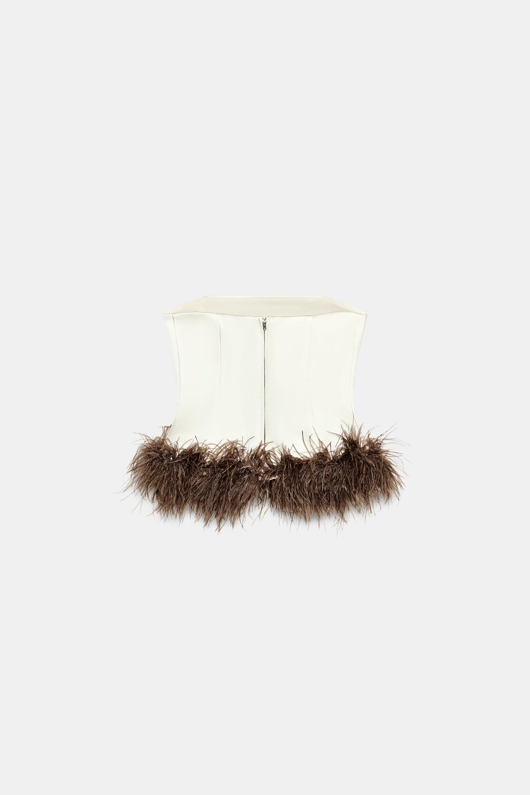 Feather Bandeau Top