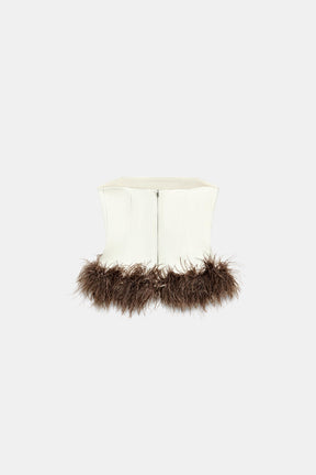 Feather Bandeau Top