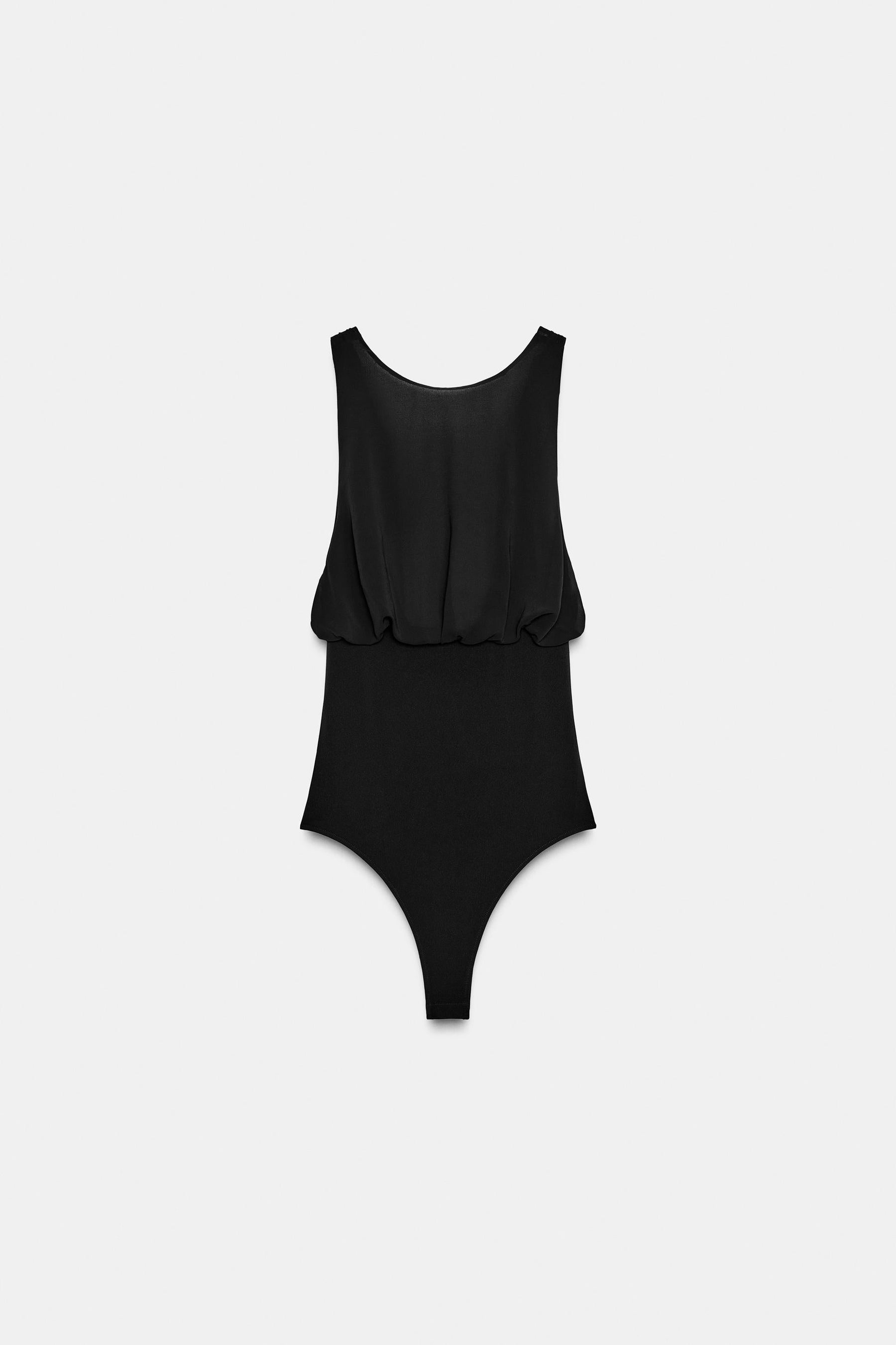 Georgette-Body mit Schleifen