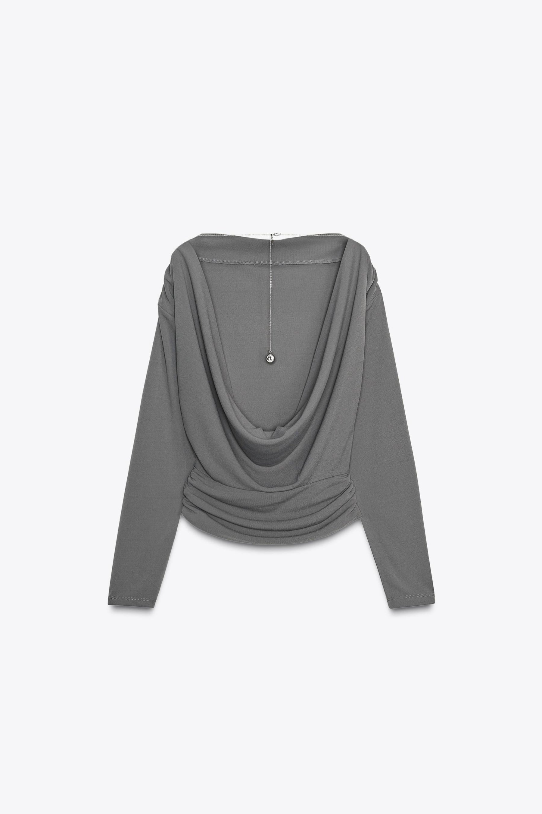 Draped Back Top