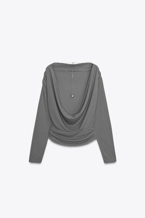 Draped Back Top