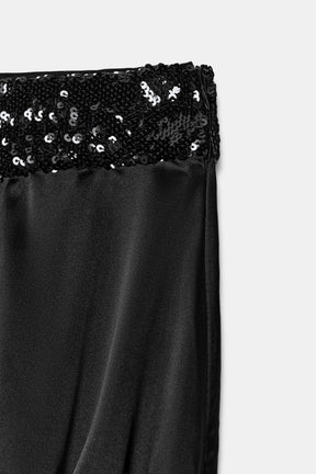 Sequin-Embellished Bandeau Top