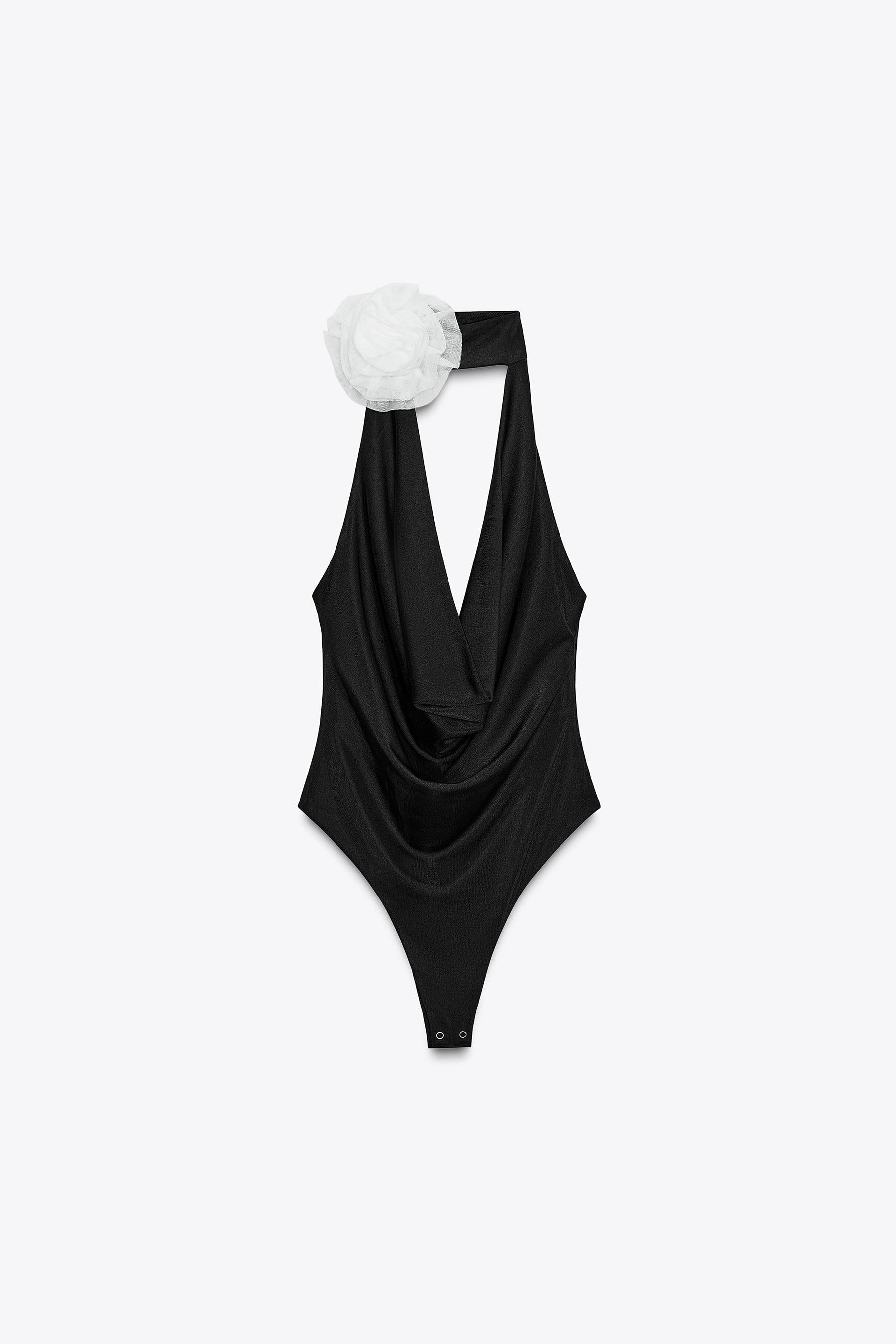 Neckholder-Body mit Blumenapplikationen
