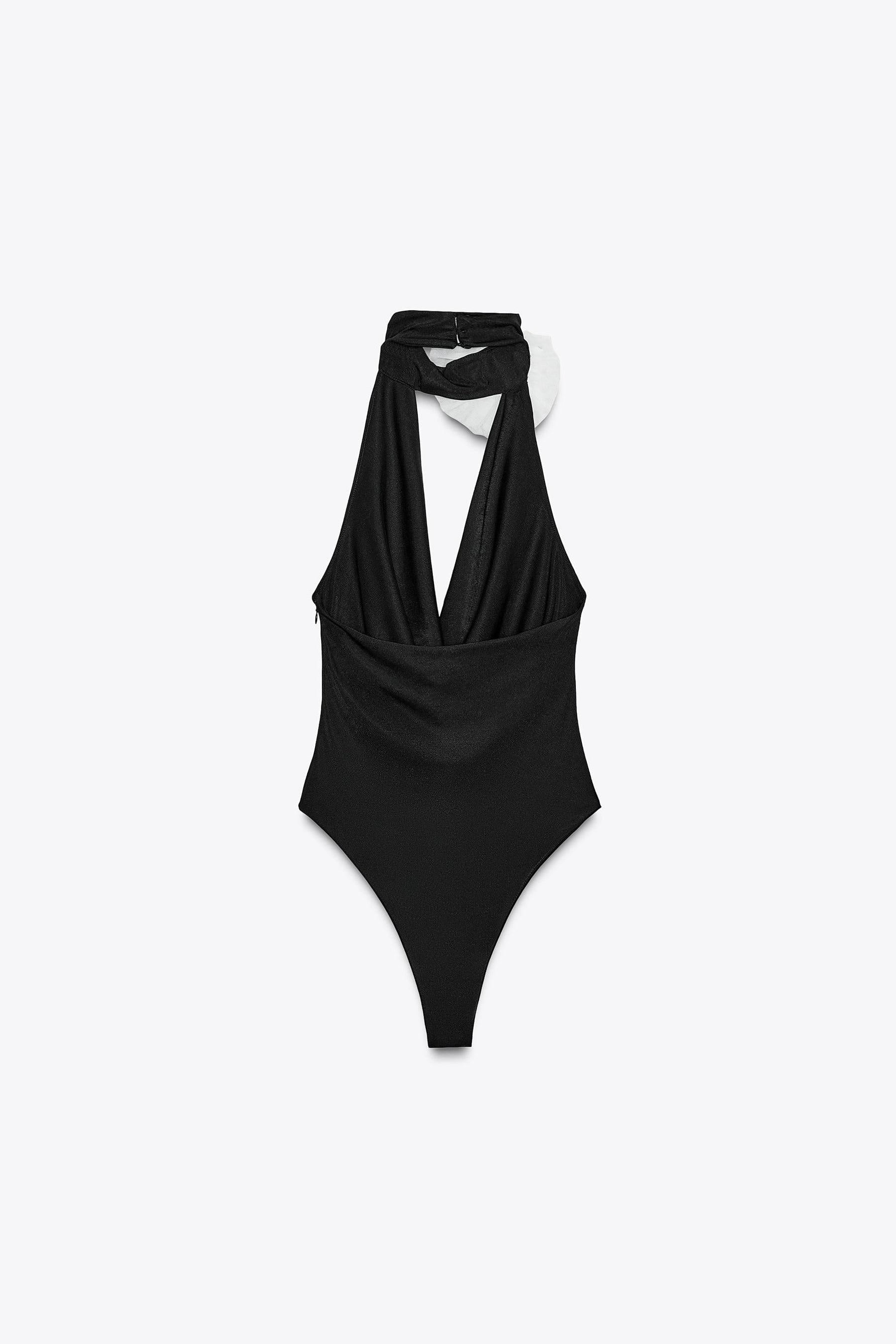 Neckholder-Body mit Blumenapplikationen