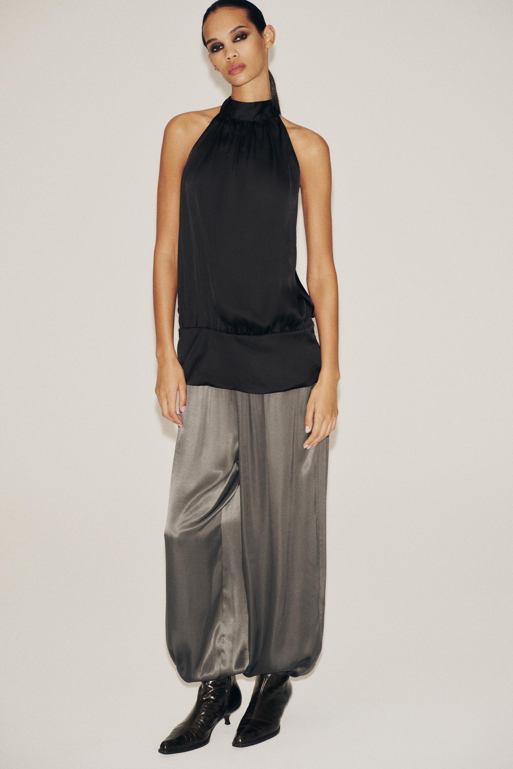 Satin Halter Top