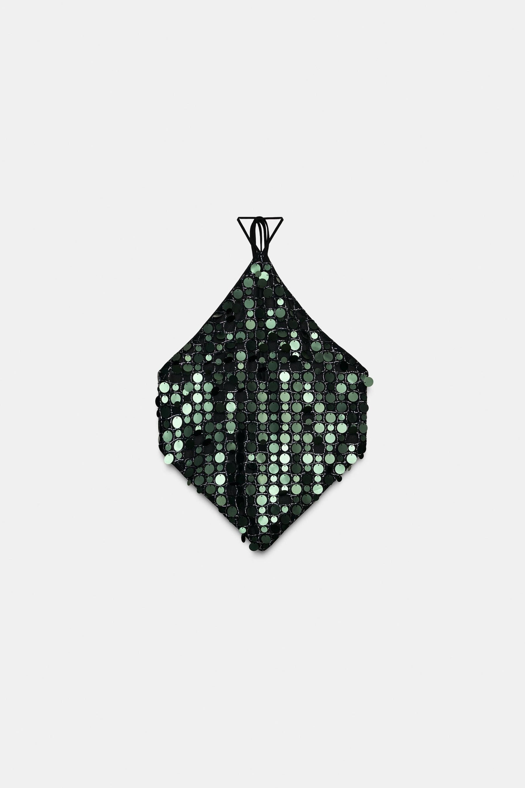 Sequin halter top