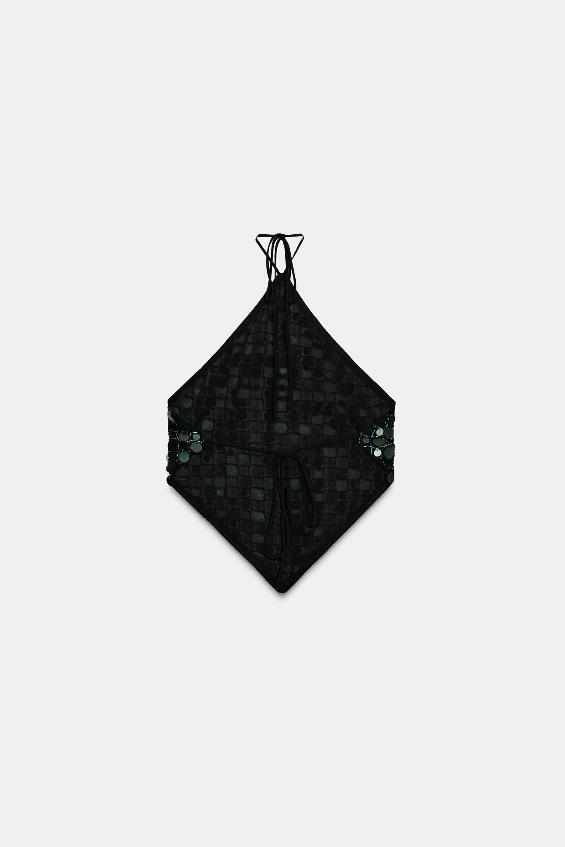 Sequin halter top