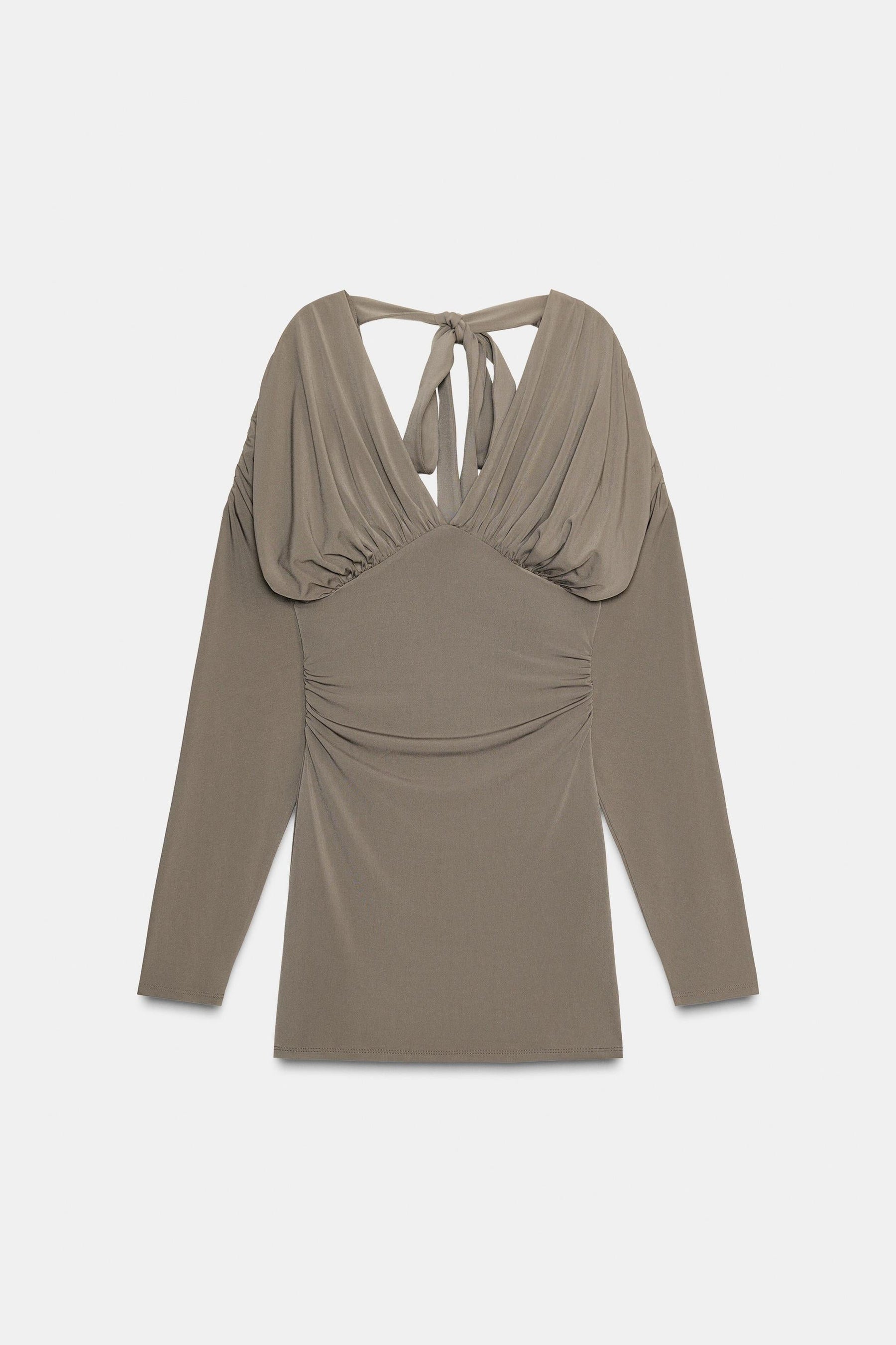 VOLUMINOUS SHORT DRESS - Image 8