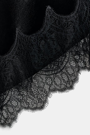 VELVET LACE MIDI DRESS - Image 6