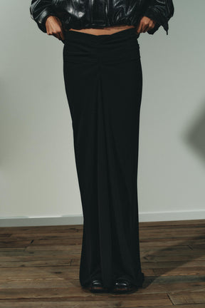 Gathered Maxi Skirt